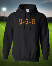 Load image into Gallery viewer, 9-5-9 Black Hoodie