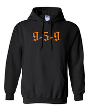 Load image into Gallery viewer, 9-5-9 Black Hoodie