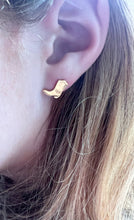 Load image into Gallery viewer, Cowboy Cowgirl Boot Earrings  Gold Stud Cowboy Boot Earrings
