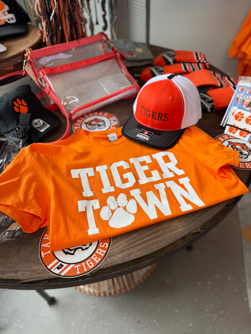 Orange Tiger Town Short Sleeve