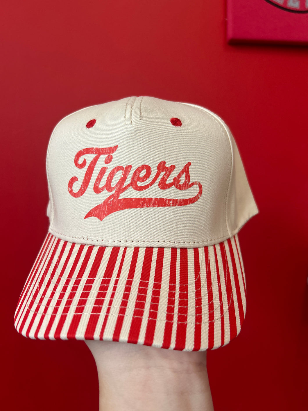 Tigers Seersucker Cotton Trucker Hat