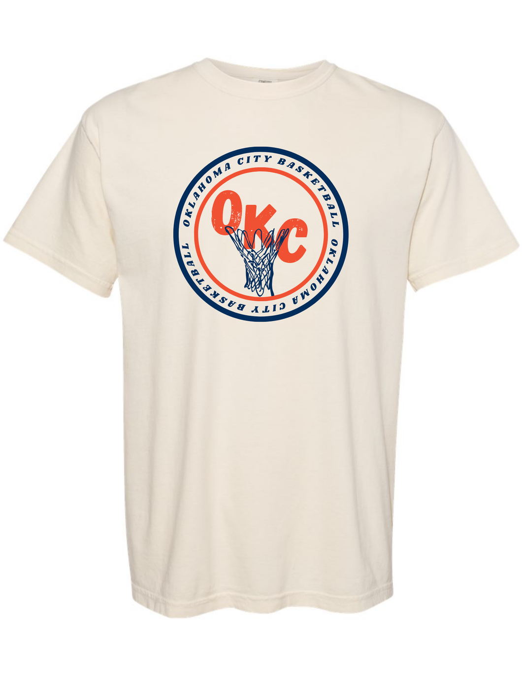 OKC Thunder- cream t-shirt