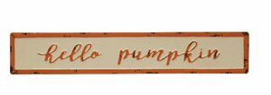 CREATIVE CO-OP  Hello Pumpkin Sign