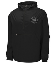 Load image into Gallery viewer, CEC Embroidered Hooded 1/2 Zip Rain Jacket w Pocket- PRE-ORDER
