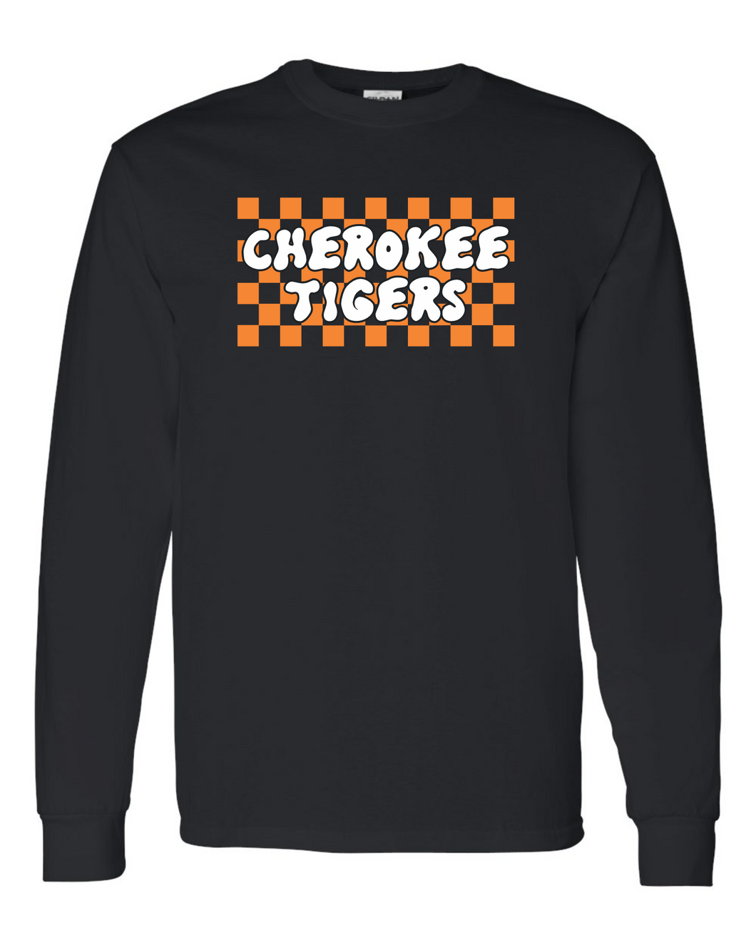 Cherokee Tigers Pre-Order- Gildan Black Long Sleeve