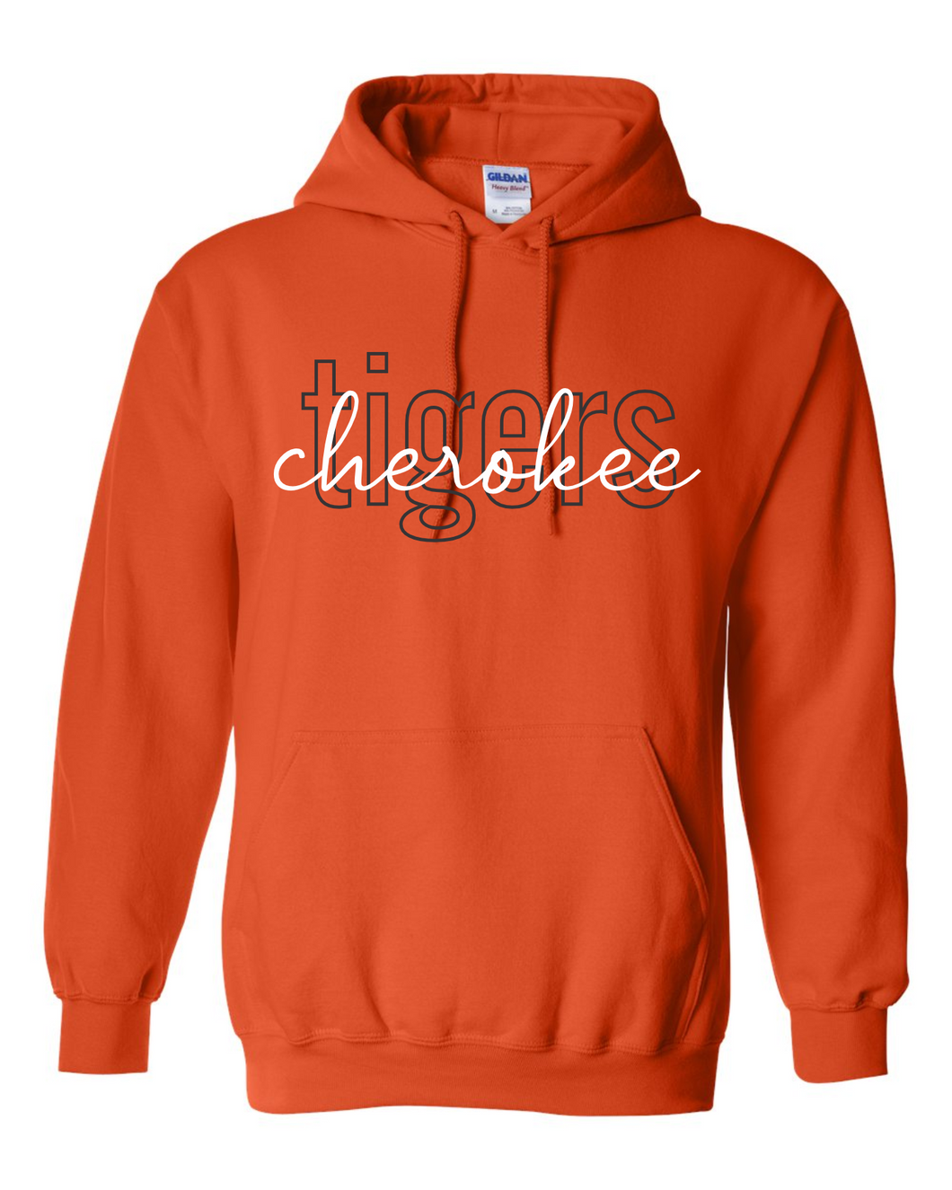 Cherokee Tigers Pre-Order- GILDAN ORANGE HOODIE