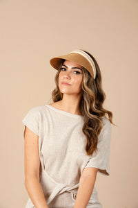 Lucca Couture - HBL1123-BAILOR VISOR-TAN