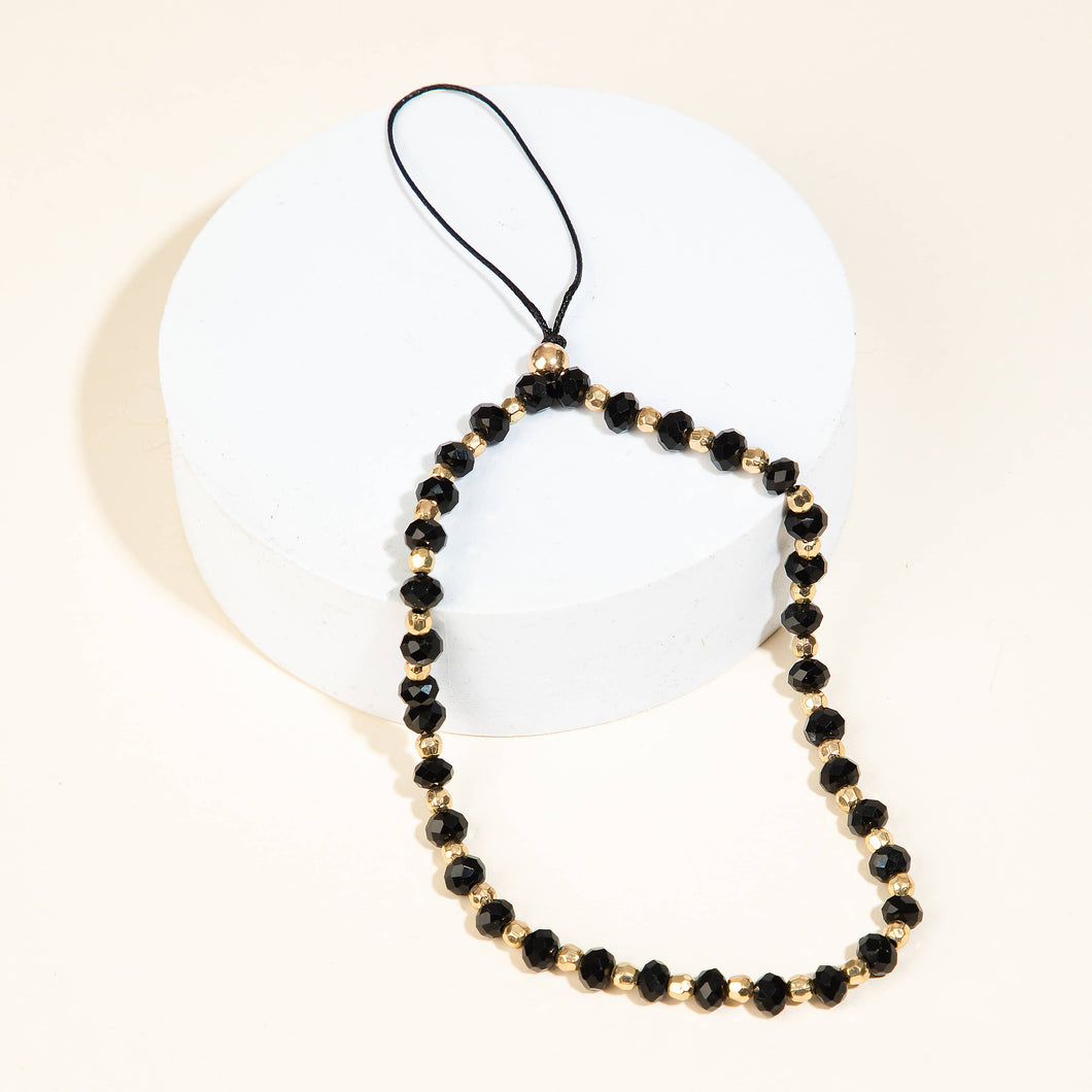 Fame Accessories - Glass Beaded Phone Strap