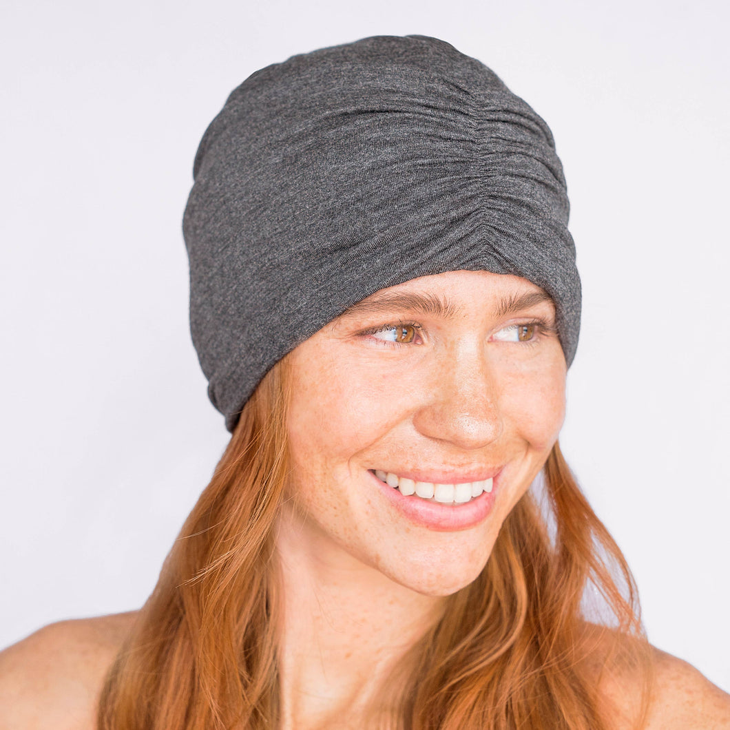 KITSCH - Sleep Beanie with Satin lining - Heather Gray