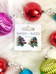Confetti Bomb Medium Christmas Tree Stud