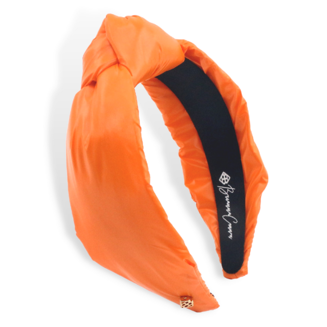 ORANGE PUFF KNOTTED HEADBAND - Brianna Cannon