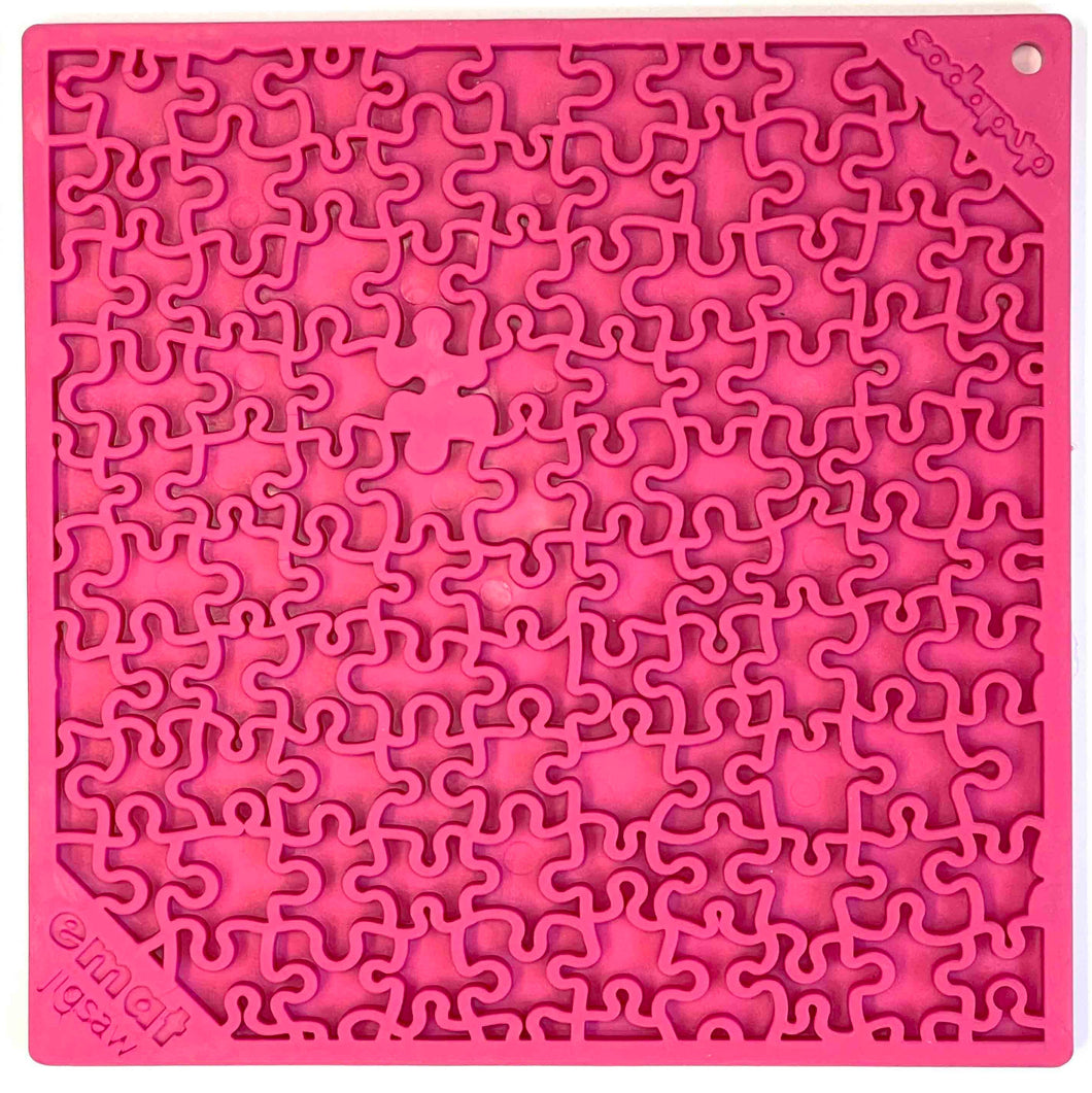 SodaPup - Jigsaw Design Emat Enrichment Licking Mat - Pink