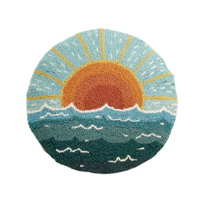 Peking Handicraft - Circular Sun Seascape Hook Pillow