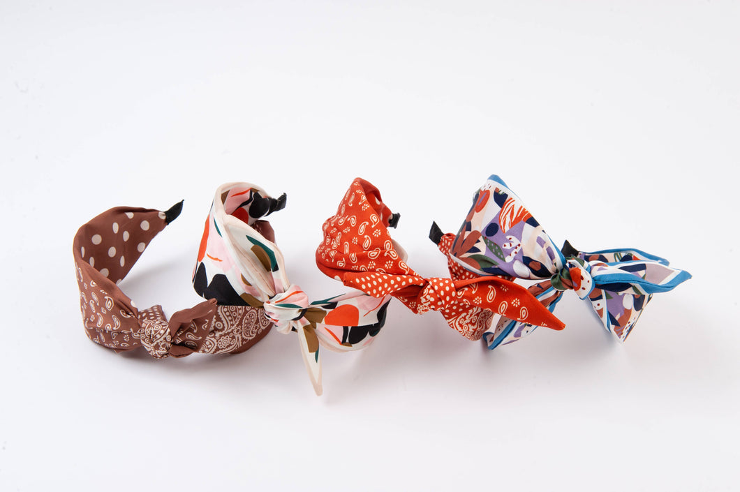 Lucca Couture - HCBL4044-MIKA PRINTED HEADBAND-4PC. SET