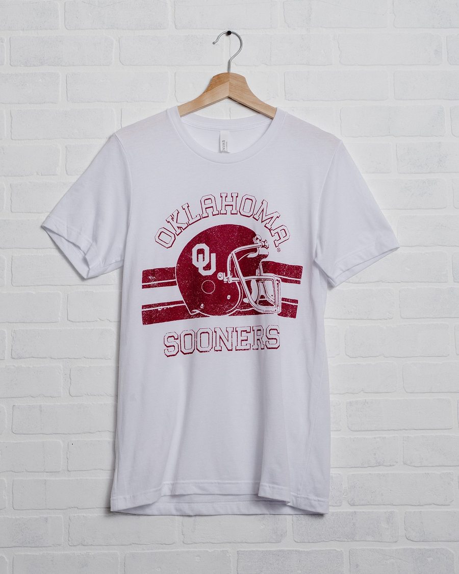 OU Champion Helmet White Tee