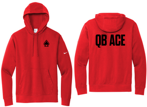 QB ACE Nike Club Fleece Sleeve Swoosh Pullover Hoodie