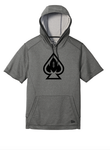 QB ACE New Era Performance Terry Short Sleeve Hoodie