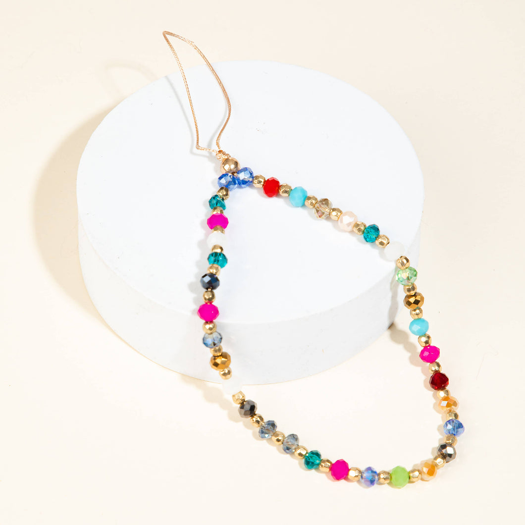Fame Accessories - Glass Beaded Phone Strap