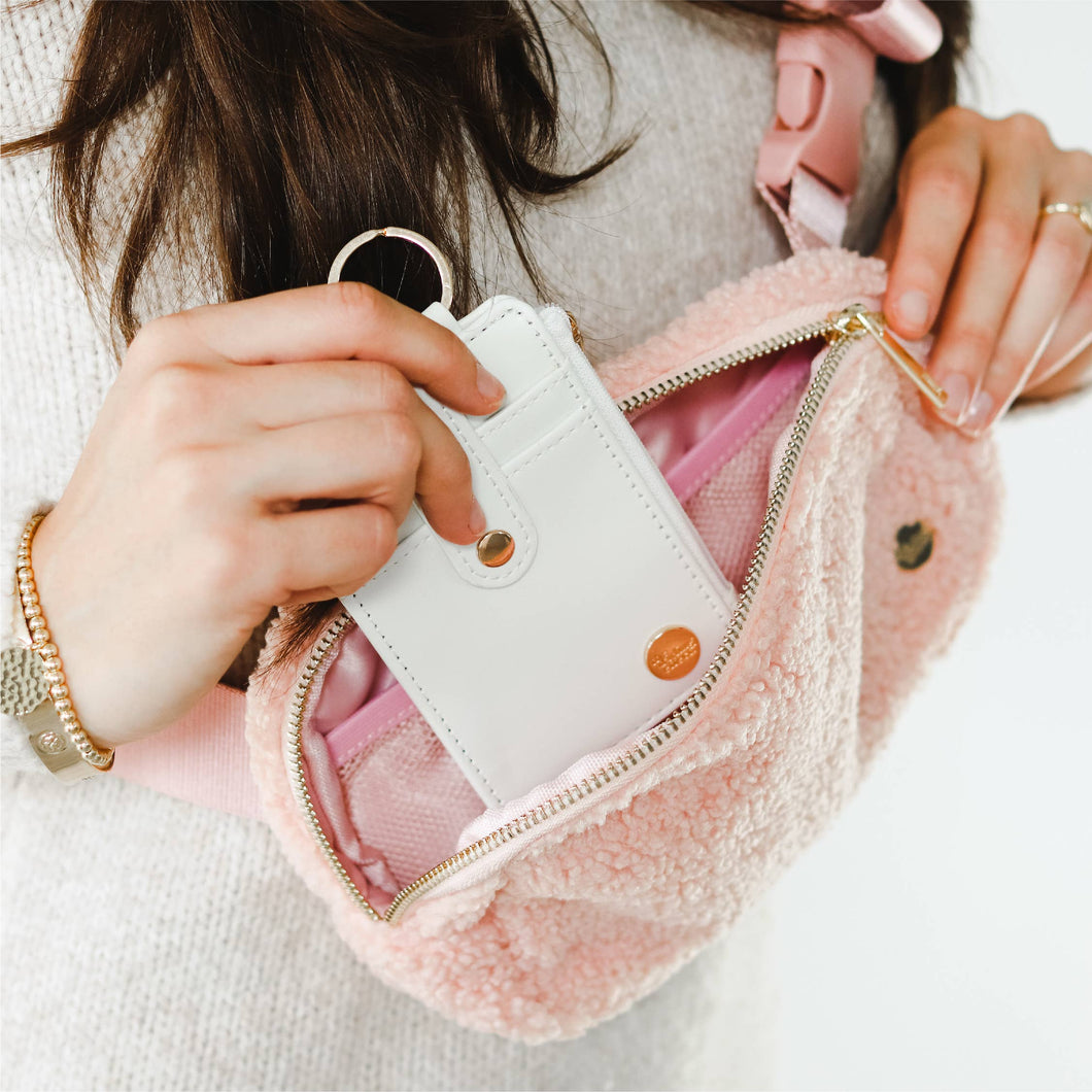 COZY All You Need Belt Bag + Keychain Wallet - Cozy Blush