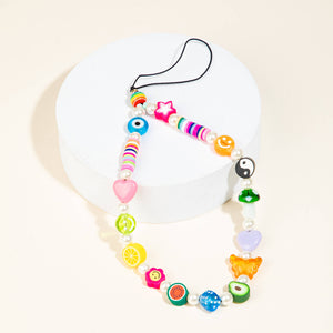 Fame Accessories - Assorted Heart Dice Flower Fruit Phone Strap