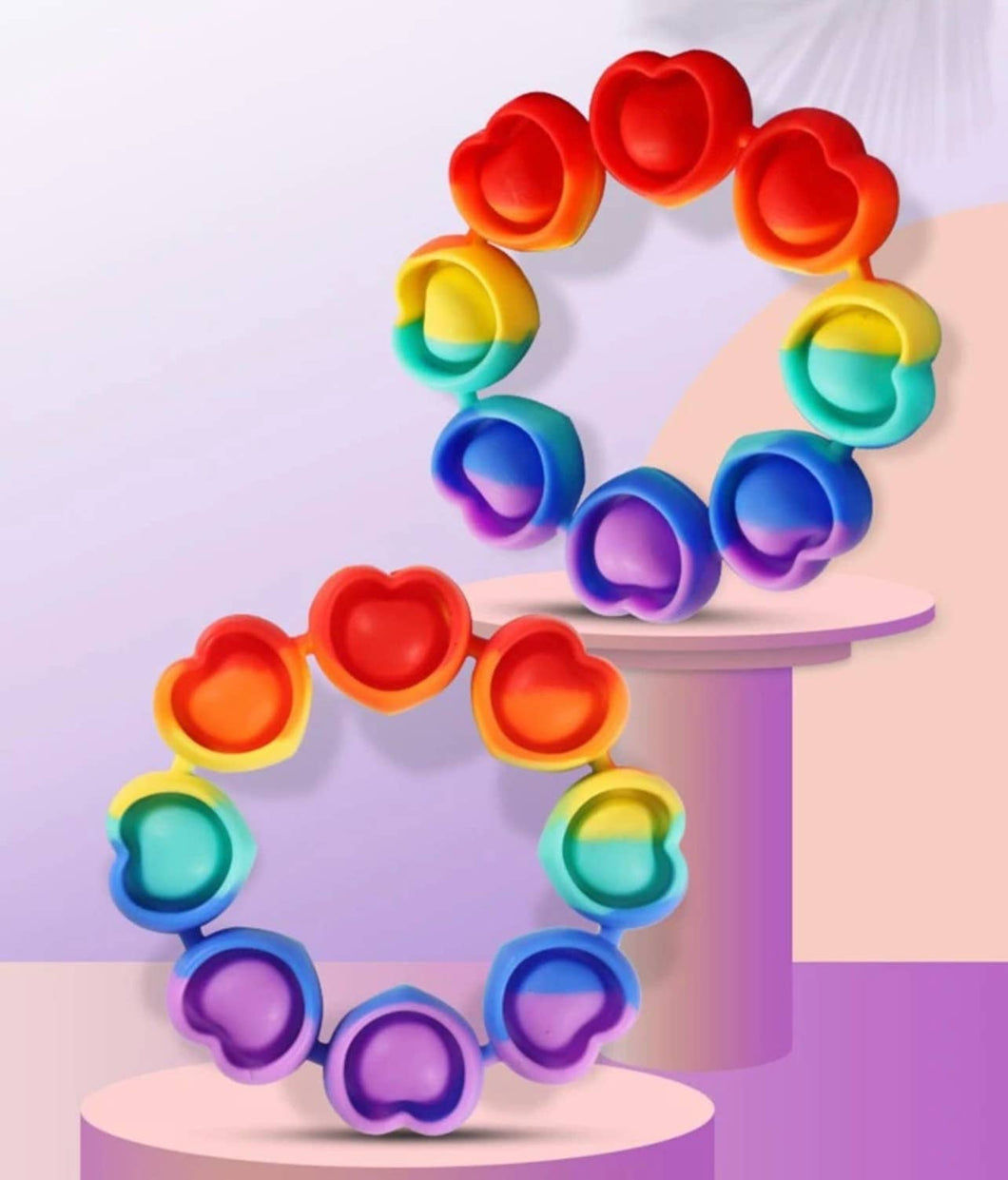 Zippity Do Dah - Heart pop it bracelet