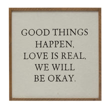 Load image into Gallery viewer, Good Things Happen Wood Framed Wall Decor
