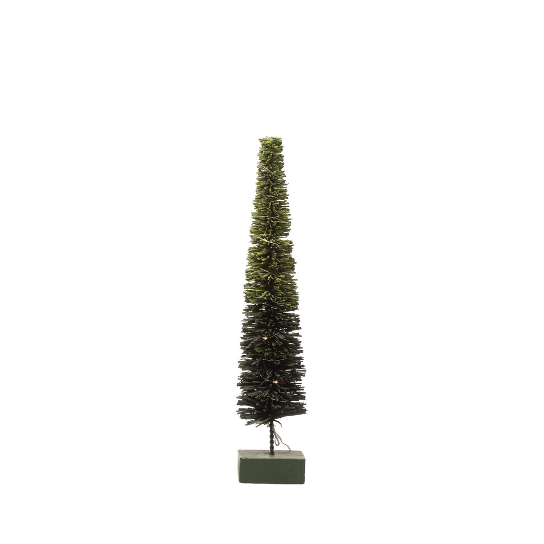 Rattan LED Tree with Ombre Finish