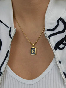 SECRET AGENT INITIAL NECKLACE