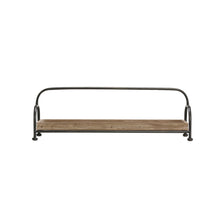 Load image into Gallery viewer, Decorative Wood Tray with Metal Stand
