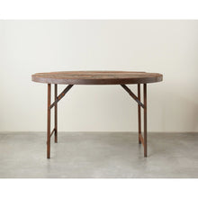 Load image into Gallery viewer, Wood and Metal Folding Tent Table
