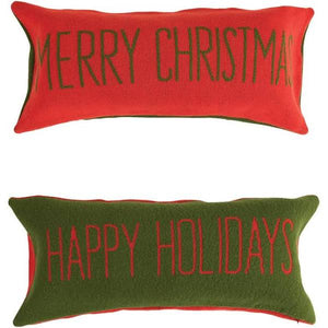 Creative Co-op Knit Two-Sided Pillow