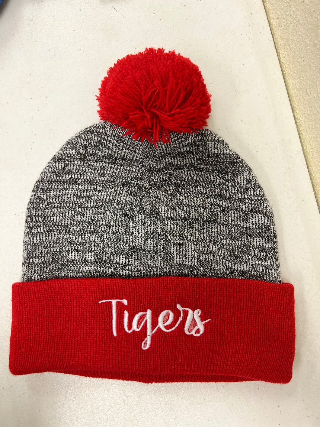 Red Pom Beanie